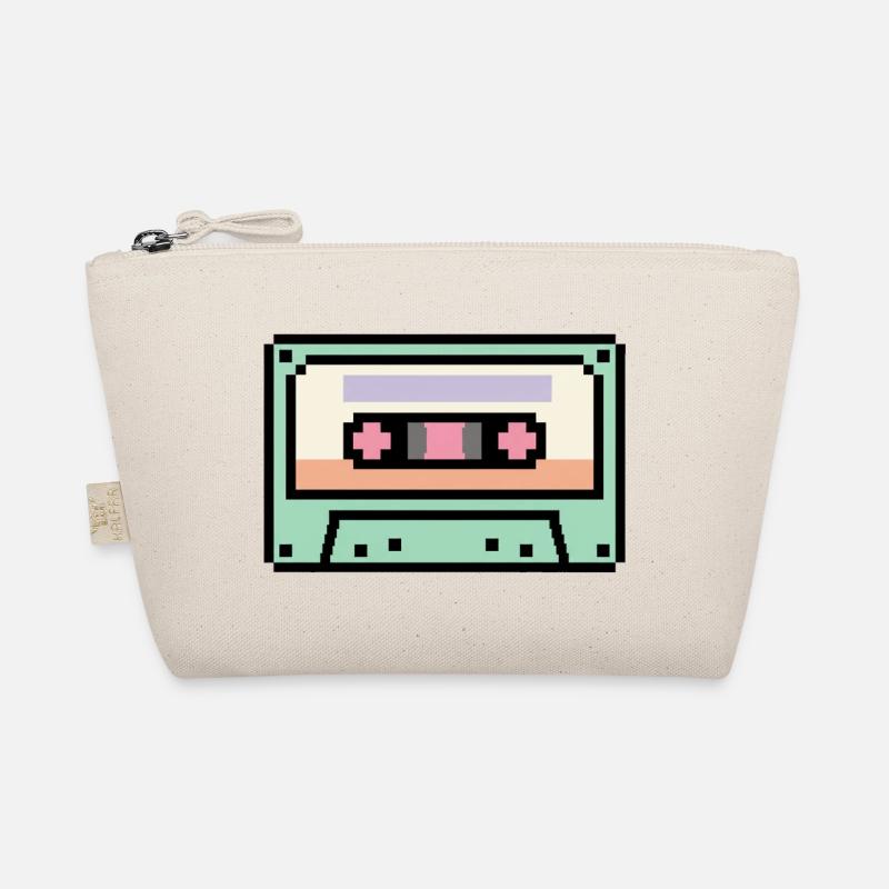 Retro 8-Bit-Pixel-Art-Kassette Bio-Täschchen