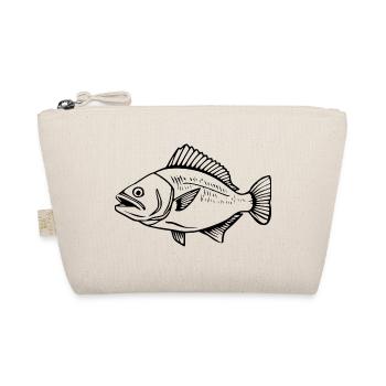 Fish Angler T-shirt Gift Angler - Organic Pouch - nature - Front