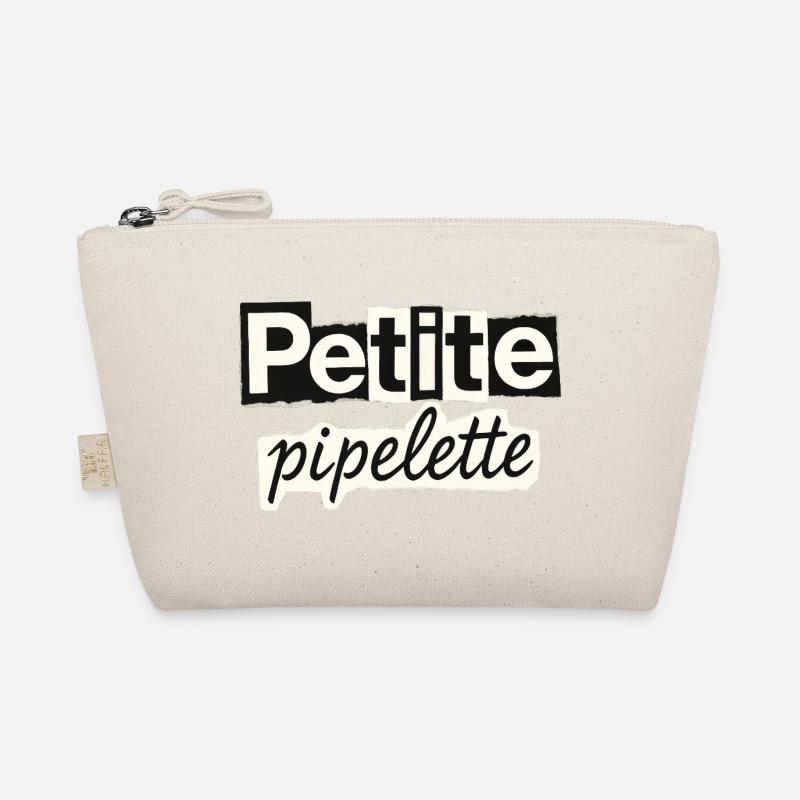 Humor Petite Pipelette Gesprächiges Mädchen Bio-Täschchen
