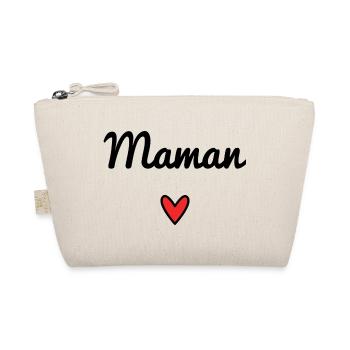 MOM. MOTHER'S DAY. HEART. FEAST. HAPPY BIRTHDAY - Organic Pouch - nature - Front