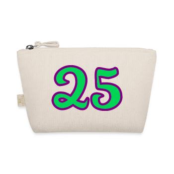 25. 25 ANS. 25e ANNIVERSAIRE. ANNIVERSAIRE 25 ANS. - Trousse biologique - nature - Devant