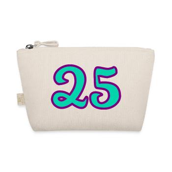 25. 25 ANS. 25e ANNIVERSAIRE. ANNIVERSAIRE 25 ANS. - Trousse biologique - nature - Devant