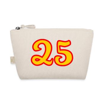 25. 25 ANS. 25e ANNIVERSAIRE. ANNIVERSAIRE 25 ANS. - Trousse biologique - nature - Devant