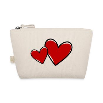 Coeurs Symbole Amour - Trousse biologique - nature - Devant