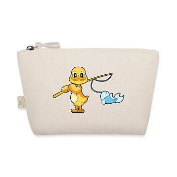 Duck Angler Fish Fishing - Organic Pouch - nature - Front