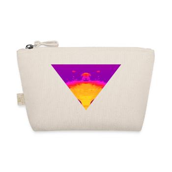 Neon Vortex, Cyber Sunset - Organic Pouch - nature - Front