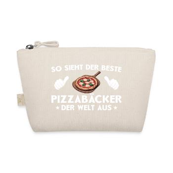 Pizza Bester Pizzabäcker Geschenkidee - Bio-Täschchen - Natur - Vorne