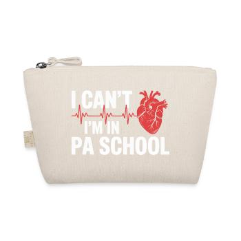 PA School Heartbeat Motto - Bio-Täschchen - Natur - Vorne