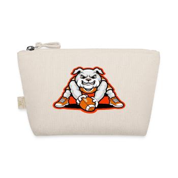 Bulldog Football Power Mascot - Organic Pouch - nature - Front