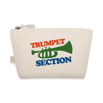 Trompetensektion Logo Tee - Bio-Täschchen - Natur - Vorne