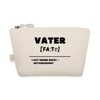 Vater Definition Hat immer Recht zeitverzögert - Bio-Täschchen - Natur - Vorne