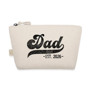 Frischgebackener Papa – Dad EST. 2026 - Bio-Täschchen - Natur - Vorne