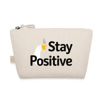 Stay Positive Kaffeetasse - Bio-Täschchen - Natur - Vorne