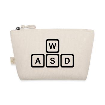 WASD Keys PC Gaming Nerd Vector - Organic Pouch - nature - Front