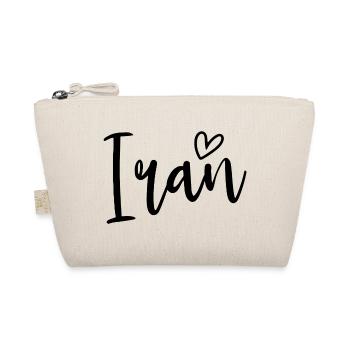 Iran Heart Women's Love Iran - Bio-Täschchen - Natur - Vorne
