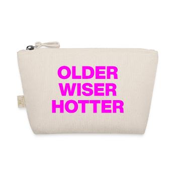 OLDER WISER HOTTER, GEBURTSTAGSGESCHENK GEBURTSTAG - Bio-Täschchen - Natur - Vorne