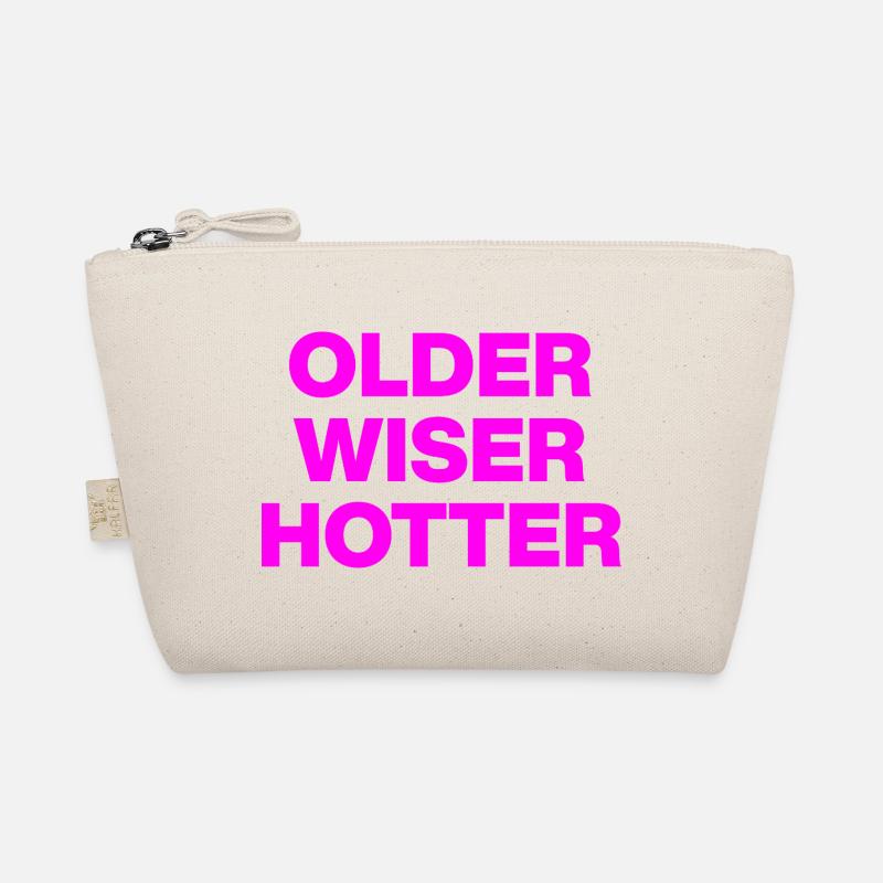 OLDER WISER HOTTER, GEBURTSTAGSGESCHENK GEBURTSTAG Bio-Täschchen