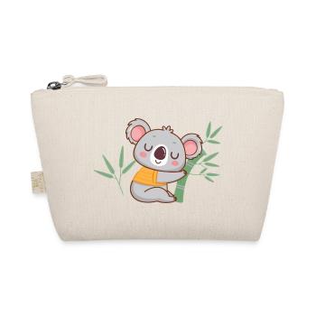 Zen koala on bamboo - Organic Pouch - nature - Front