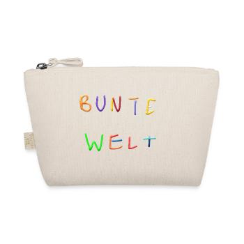 Colorful World Letter Art - Organic Pouch - nature - Front