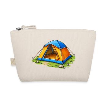 Campingzelt Cartoon Illustration - Bio-Täschchen - Natur - Vorne