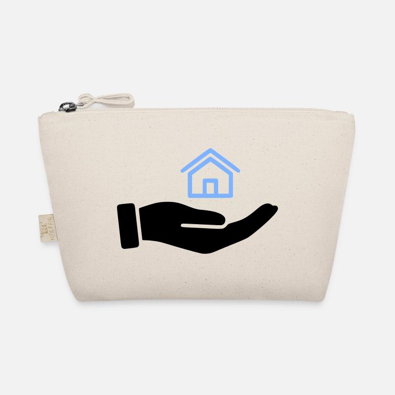Hand holding house property Organic Pouch