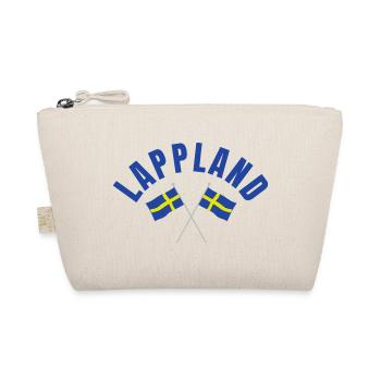 Lappland Zwei schwedische Flaggen - Bio-Täschchen - Natur - Vorne