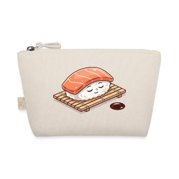Sushi kawaii nigiri sur tapis de bambou - Trousse biologique - nature - Devant