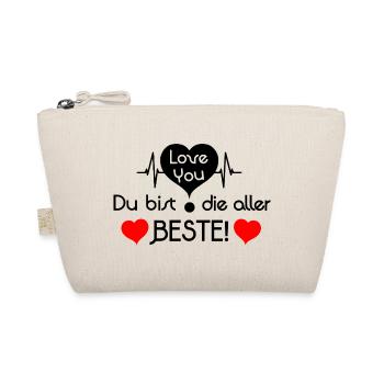 Je t’aime, tu es le meilleur ! - Noir Rouge - Trousse biologique - nature - Devant