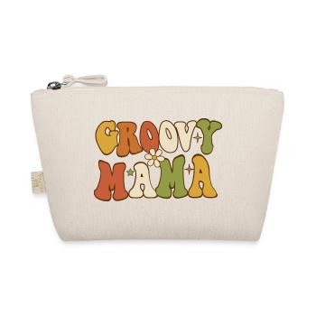 Typographie des fleurs rétro Groovy Mama - Trousse biologique - nature - Devant