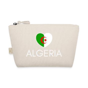 Cœur avec drapeau algérien, j’aime l’Algérie - Trousse biologique - nature - Devant