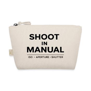Shoot In Manual- photography inspired design - Organic Pouch - nature - Front