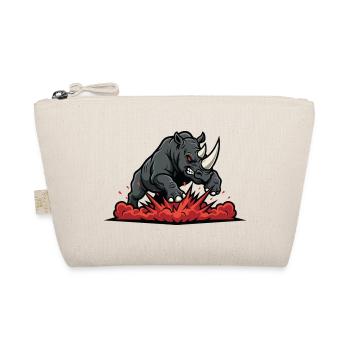 Rhinoceros Alpha Charge Rhino Power Maskottchen - Bio-Täschchen - Natur - Vorne