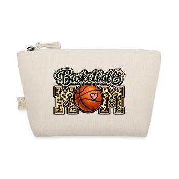 Basketball Mom Leopard Shirt Mothers Day - Organic Pouch - nature - Front