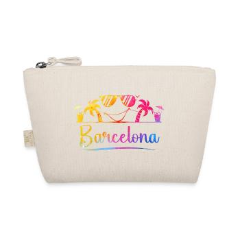 Barcelona Strandpalme Sunset - Bio-Täschchen - Natur - Vorne