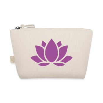 Lotus Flower Lotus Flower Flower Violet Blossom Yoga - Organic Pouch - nature - Front