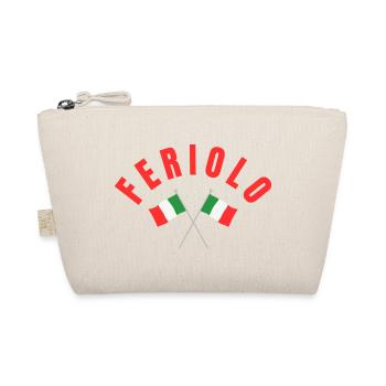 Feriolo Crossed Italian Flags Emblem - Organic Pouch - nature - Front