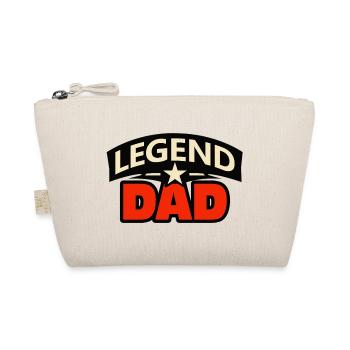 Legenden-Vater – Lustiges Vater-Design - Bio-Täschchen - Natur - Vorne