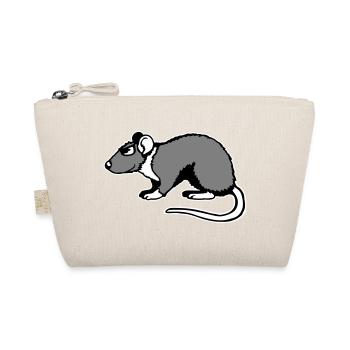 Coole Ratte Sonnenbrille Seite Lustig Nagetier - Bio-Täschchen - Natur - Vorne