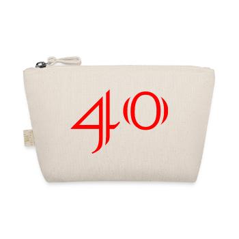 40. 40 ANS. 40e ANNIVERSAIRE. ANNIVERSAIRE 40 ANS. - Trousse biologique - nature - Devant