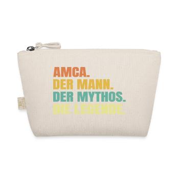 Amca Der Mann Der Mythos Die Legende Retro - Bio-Täschchen - Natur - Vorne