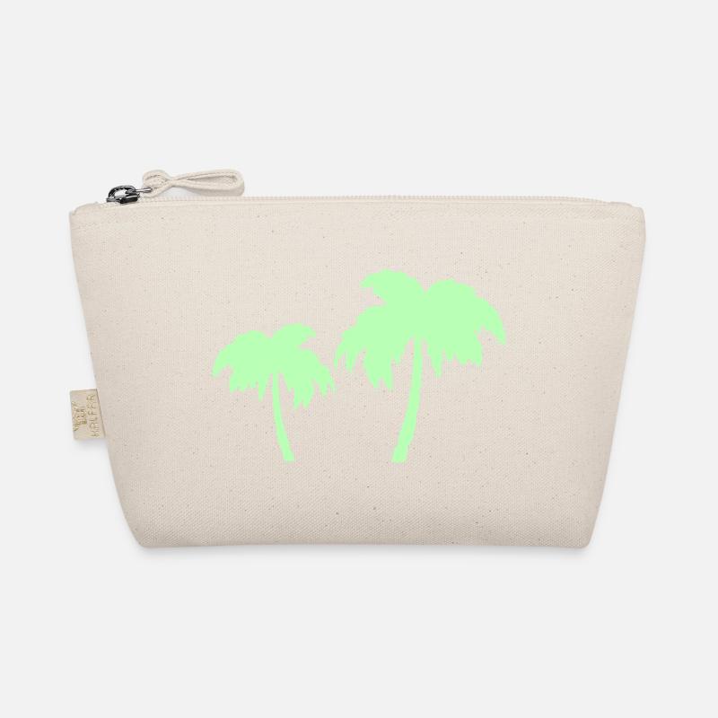 Tropical Palm Trees Silhouettes Duo Organic Pouch