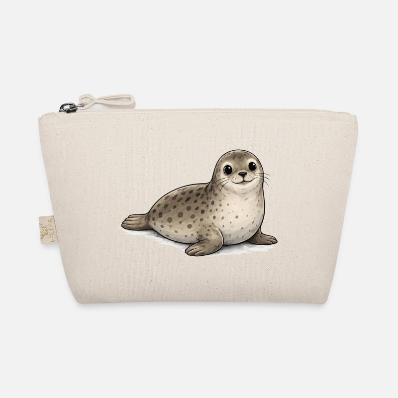 Motif mignon d’animaux de dessins animés de phoque Trousse biologique
