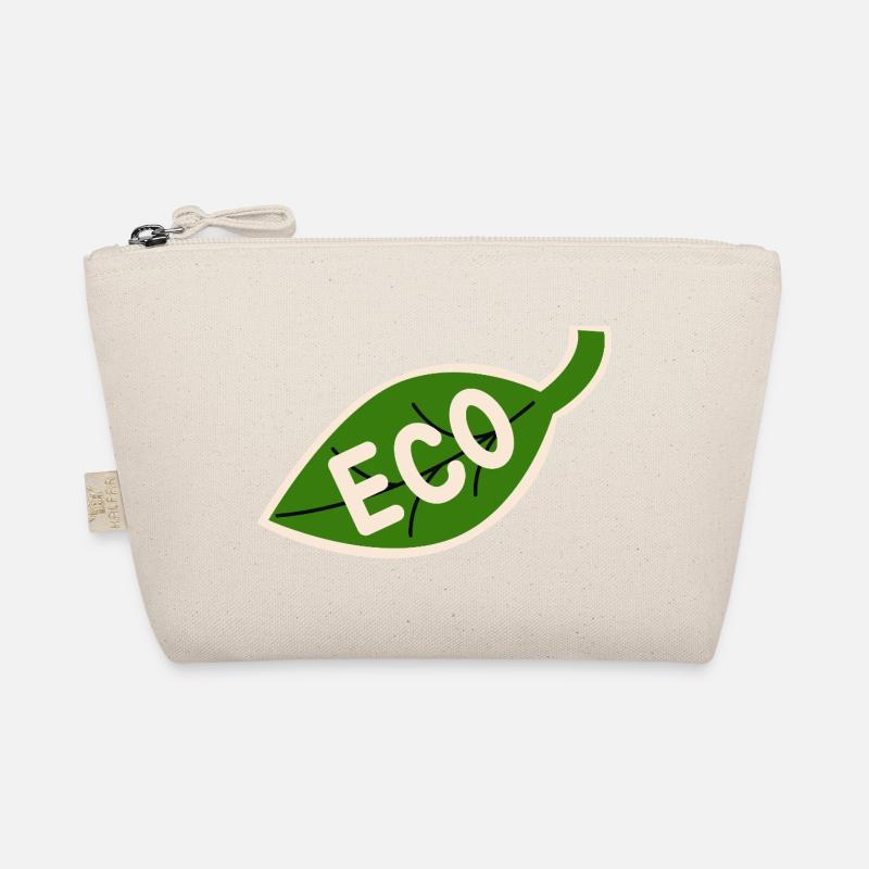 Eco Leaf Emblem - Minimal Nature Organic Pouch