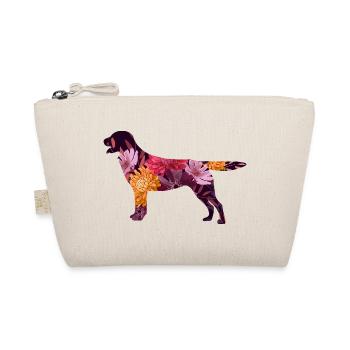 Silhouette de chien fleuri Labrador retriever - Trousse biologique - nature - Devant
