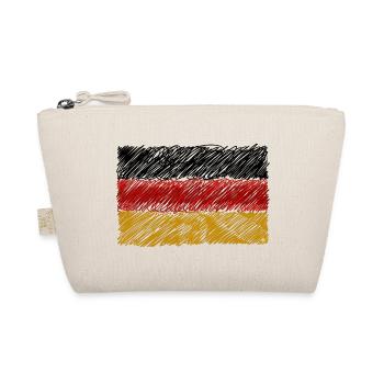 Kritzelei der deutschen Flagge - Bio-Täschchen - Natur - Vorne