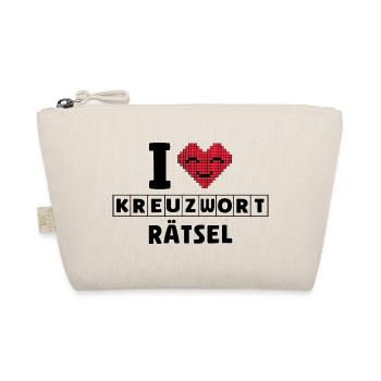 Ich liebe Kreuzworträtzel, Denksport - Bio-Täschchen - Natur - Vorne