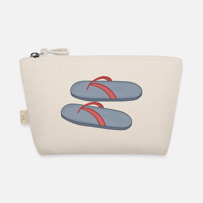 Beach Flip Flop Design Organic Pouch