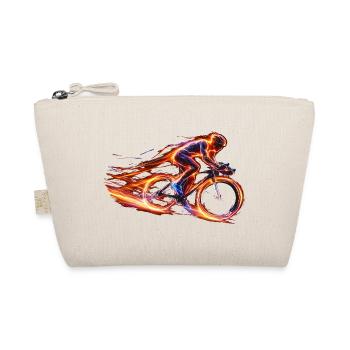 Road Bike Rider Speed Bike Design - Organic Pouch - nature - Front