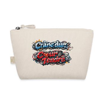 CyberMecanik - Hard Skull Tender Heart - Organic Pouch - nature - Front
