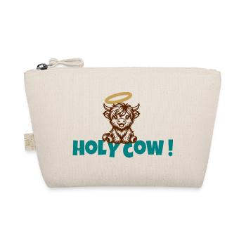 Holy Cow Halo Cartoon - Organic Pouch - nature - Front